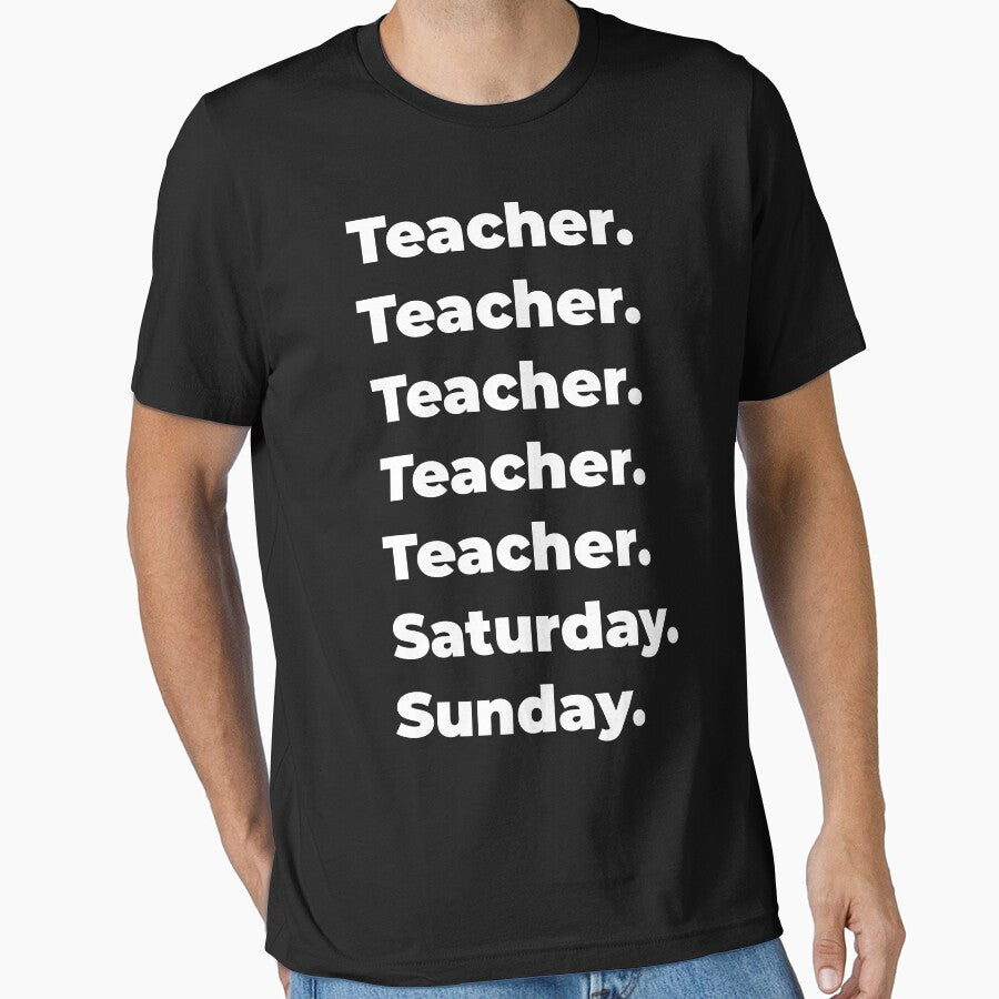 Teacher saturday and sunday by SVPOD T-Shirts, Hoodie, Sweatshirt | BlankRebels.com (Image 1)