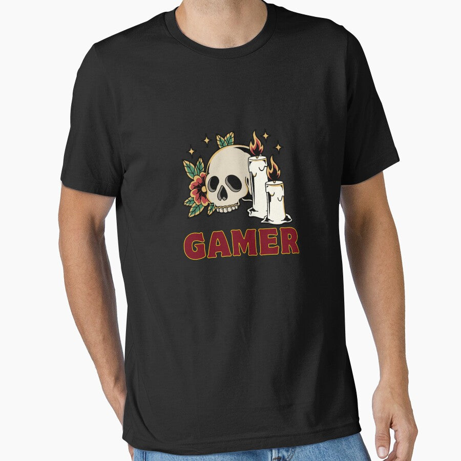 Gamer skull by Rasheedaholik T-Shirts, Hoodie, Sweatshirt | BlankRebels.com (Image 1)