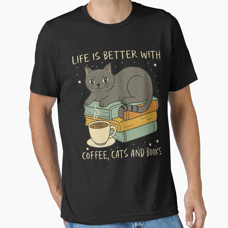 Life Is Better With Coffee Cats Books by LarryMBrown