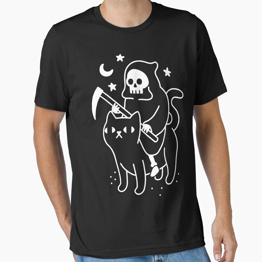 Death Rides A Black Cat Classic T-Shirt by traceyk3cch Hoodie, Sweatshirt | BlankRebels.com (Image 1)