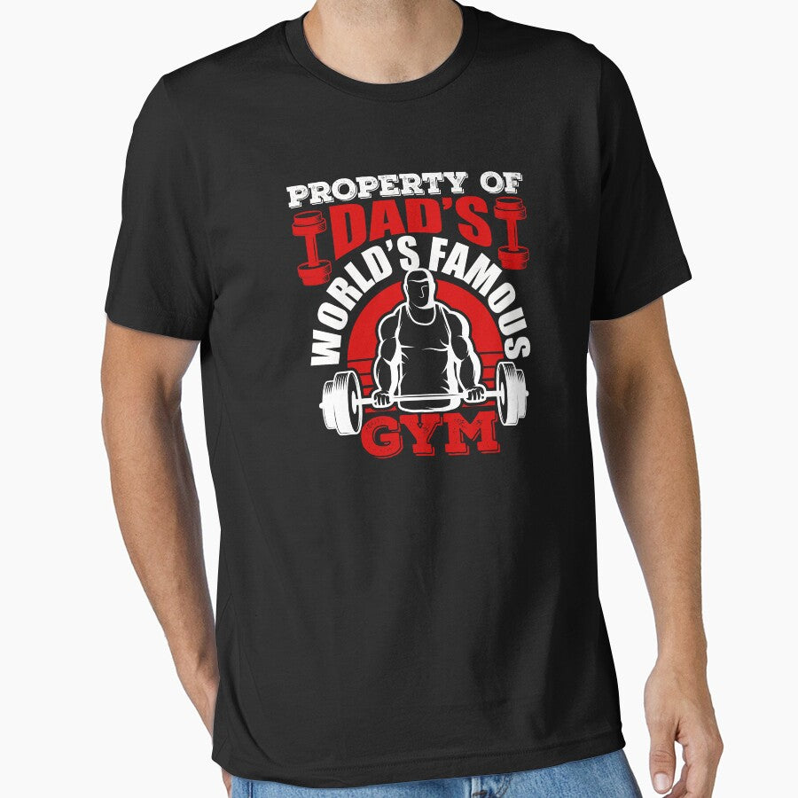 PROPERTY OF DAD'S WOLD'S FAMOUS GYM by place-design T-Shirts, Hoodie, Sweatshirt | BlankRebels.com (Image 1)