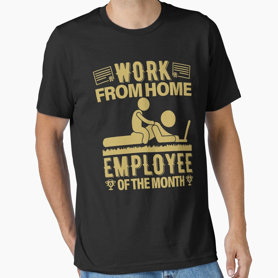 Work From Home Employee Of The Month | Parenting by GravitiTees T-Shirts, Hoodie, Sweatshirt | BlankRebels.com (Image 1)