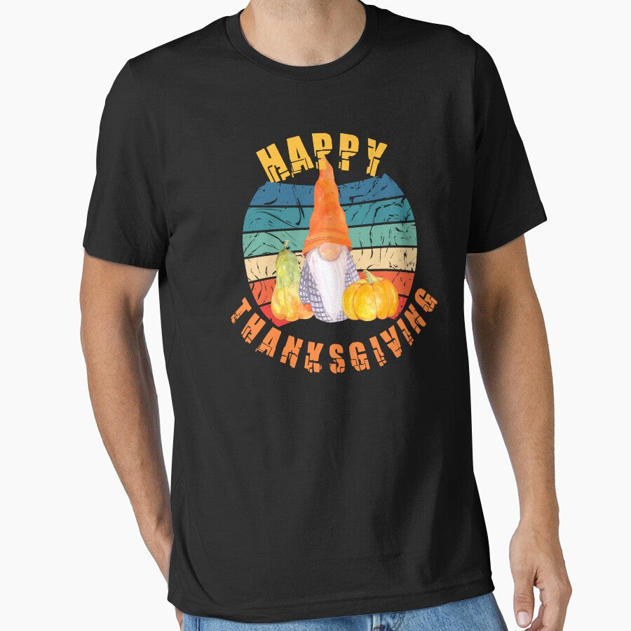 Autumn gnome with a pumpkin - Your own style Thanksgiving by Akimatax ✯✯✯✯✯ T-Shirts, Hoodie, Sweatshirt (Image 1)
