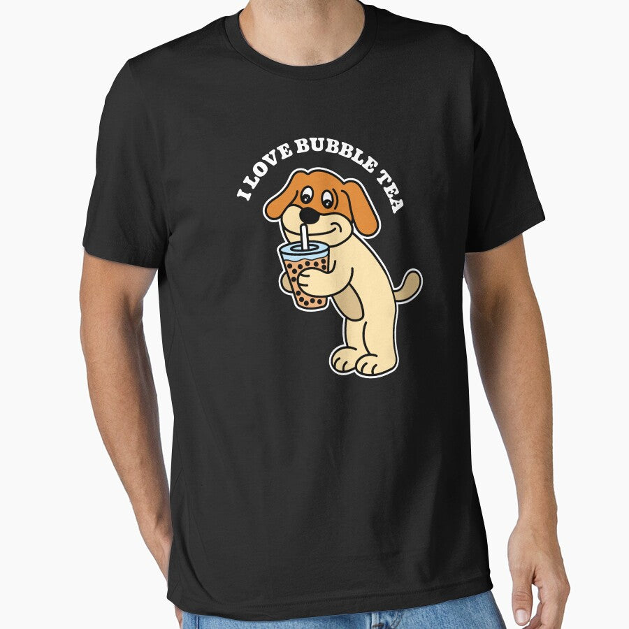 Dog Drinking Bubble Tea by define design T-Shirts, Hoodie, Sweatshirt | BlankRebels.com (Image 1)