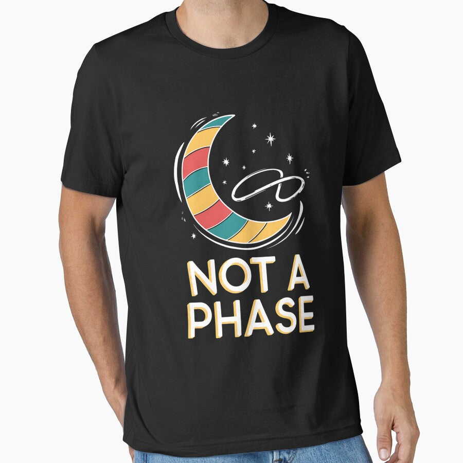 Not A Phase Asexual LGBTQ Ace Pride Flag Moon by tearbytea T-Shirts, Hoodie, Sweatshirt | BlankRebels.com (Image 1)