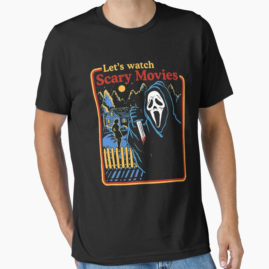 Lets Watch Scary Movies Scream Horror Active by SavchenkoH T-Shirts, Hoodie, Sweatshirt | BlankRebels.com (Image 1)