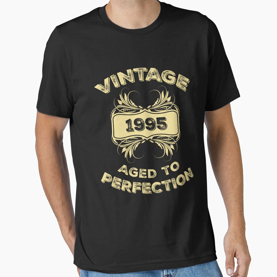 Vintage 1995 Aged To Perfection Birthday Gift by Just Be Different T-Shirts, Hoodie, Sweatshirt | BlankRebels.com (Image 1)