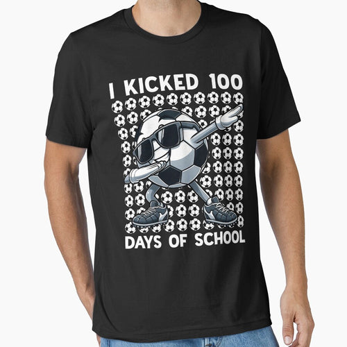 100 Days of School Soccer Dabbing 100th Day of School Boys by FrankIsabel