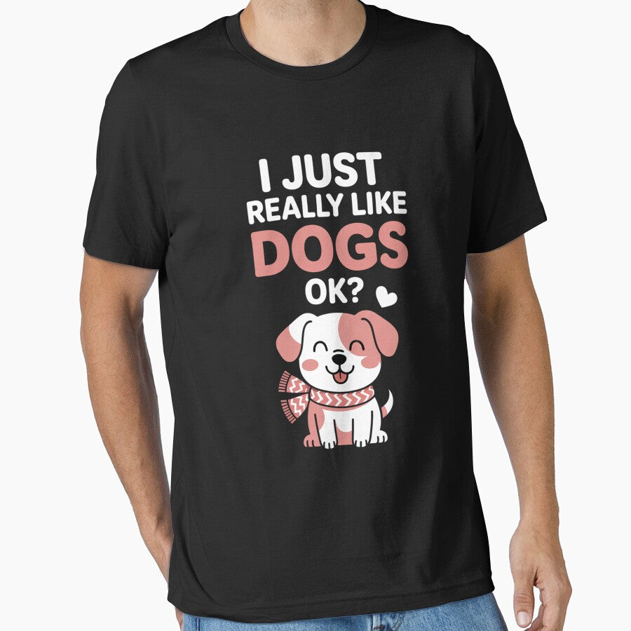 Cute Dog Lover I Just Really Like Dogs OK by gerardostokes T-Shirts, Hoodie, Sweatshirt | BlankRebels.com (Image 1)
