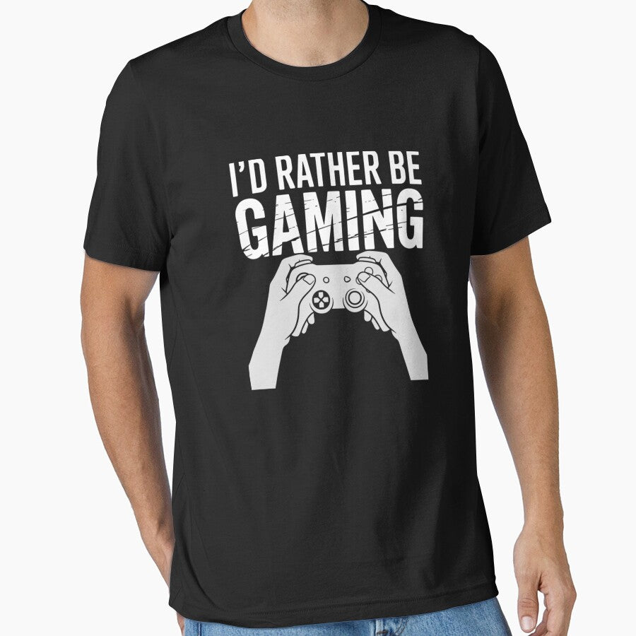 Id Rather Be Gaming Gamer Controller by CORJIDOG-ART T-Shirts, Hoodie, Sweatshirt | BlankRebels.com (Image 1)