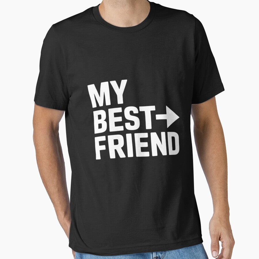 My Best Friend With Arrow Pointing Left Bestie by CareTopping T-Shirts, Hoodie, Sweatshirt | BlankRebels.com (Image 1)
