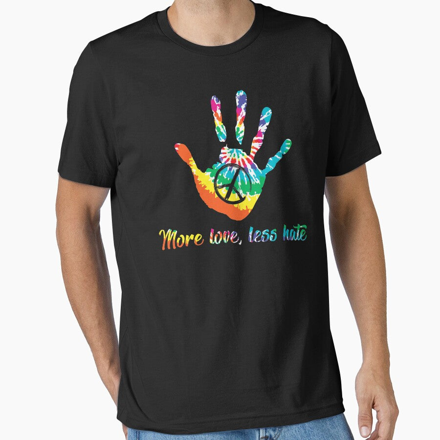 Hippie Flower Children More Love, Less Hate by AEGMEDIA T-Shirts, Hoodie, Sweatshirt | BlankRebels.com (Image 1)