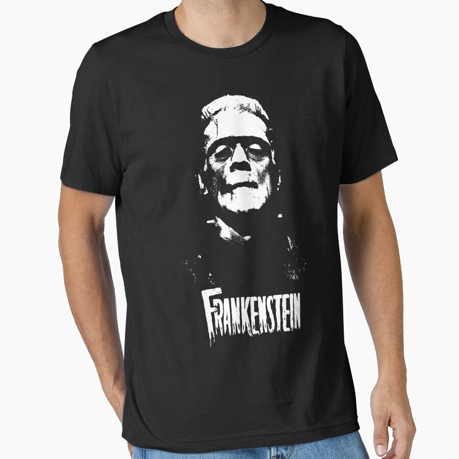 Frankenstein Monster Classic Horror Flick T-Shirt White T-Shirt by ebonyvve8mattie Hoodie, Sweatshirt (Image 1)