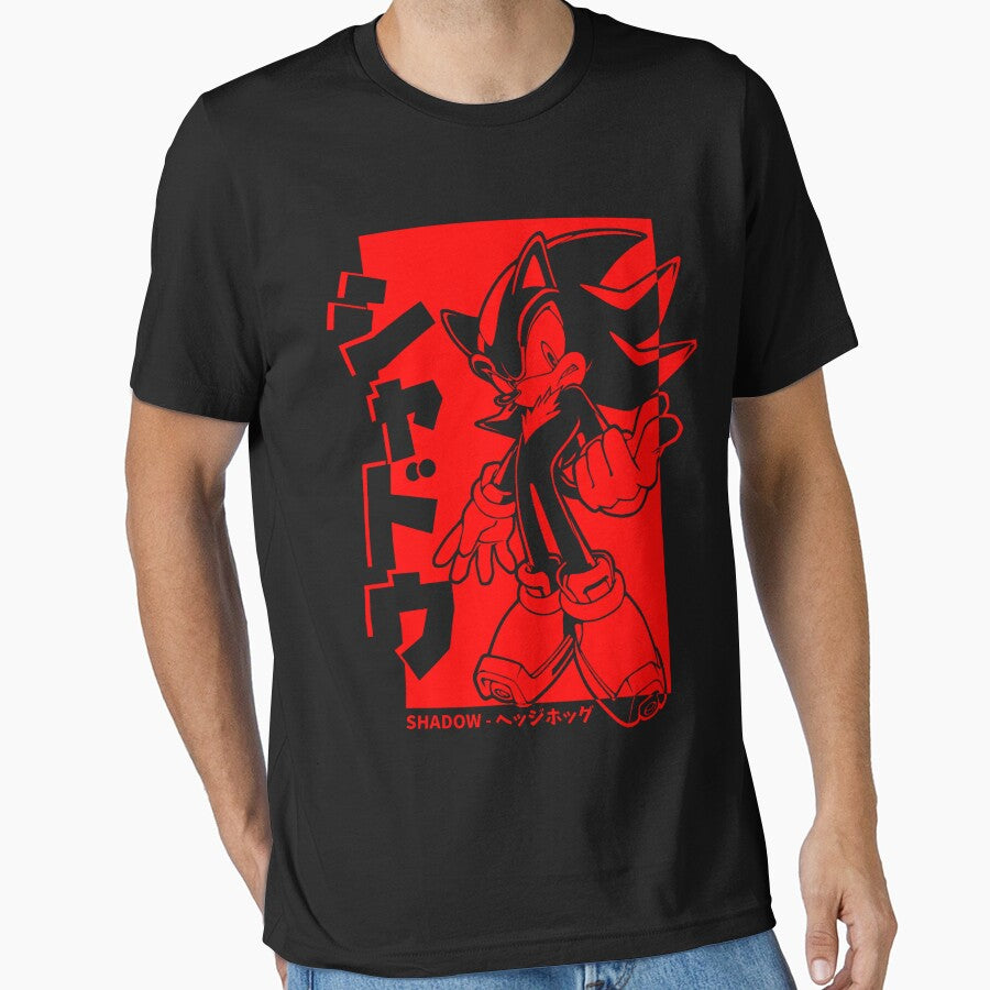 Japanese Shadow The Hedgehog Essential T-Shirt by sueowpekri Hoodie, Sweatshirt | BlankRebels.com (Image 1)