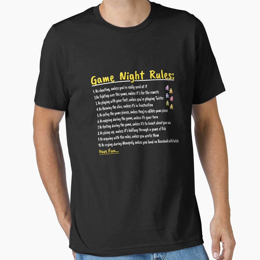 Game Night Rules by SLPrintFactory T-Shirts, Hoodie, Sweatshirt | BlankRebels.com (Image 1)