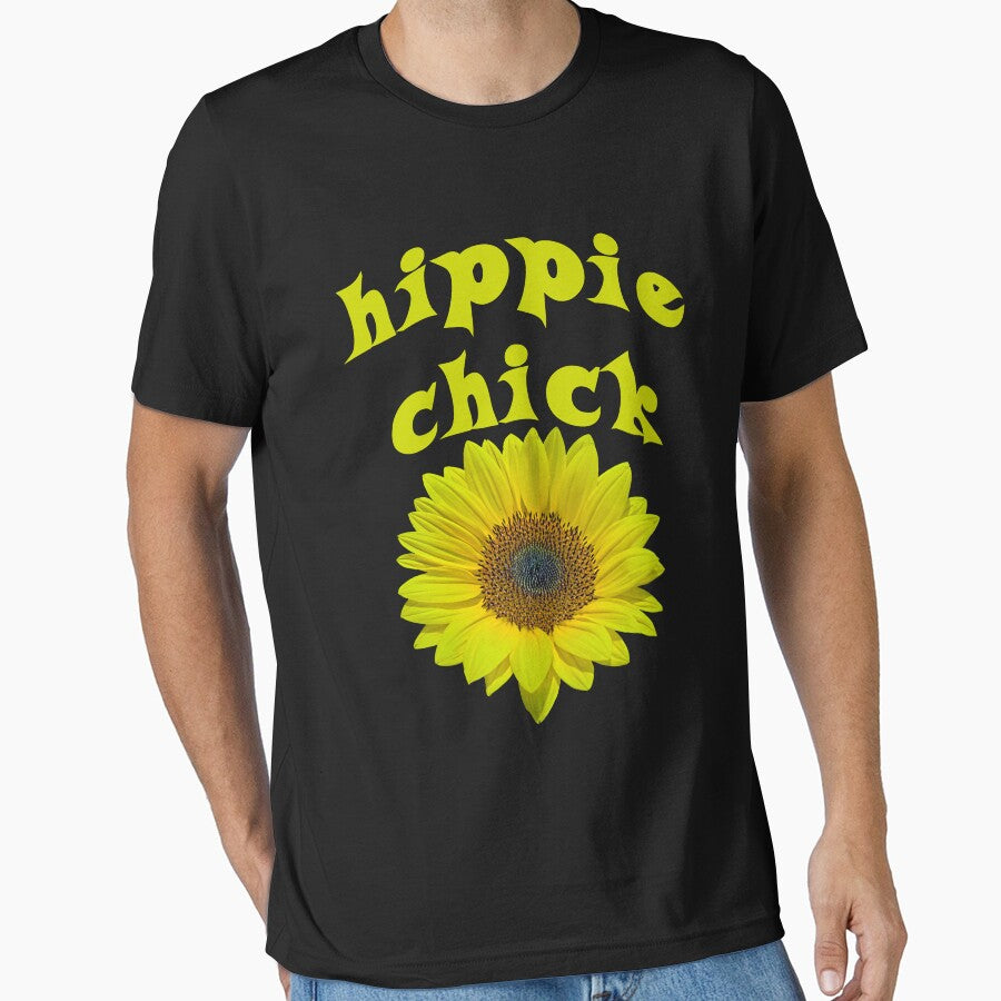 hippie chick by Brad Chambers T-Shirts, Hoodie, Sweatshirt | BlankRebels.com (Image 1)