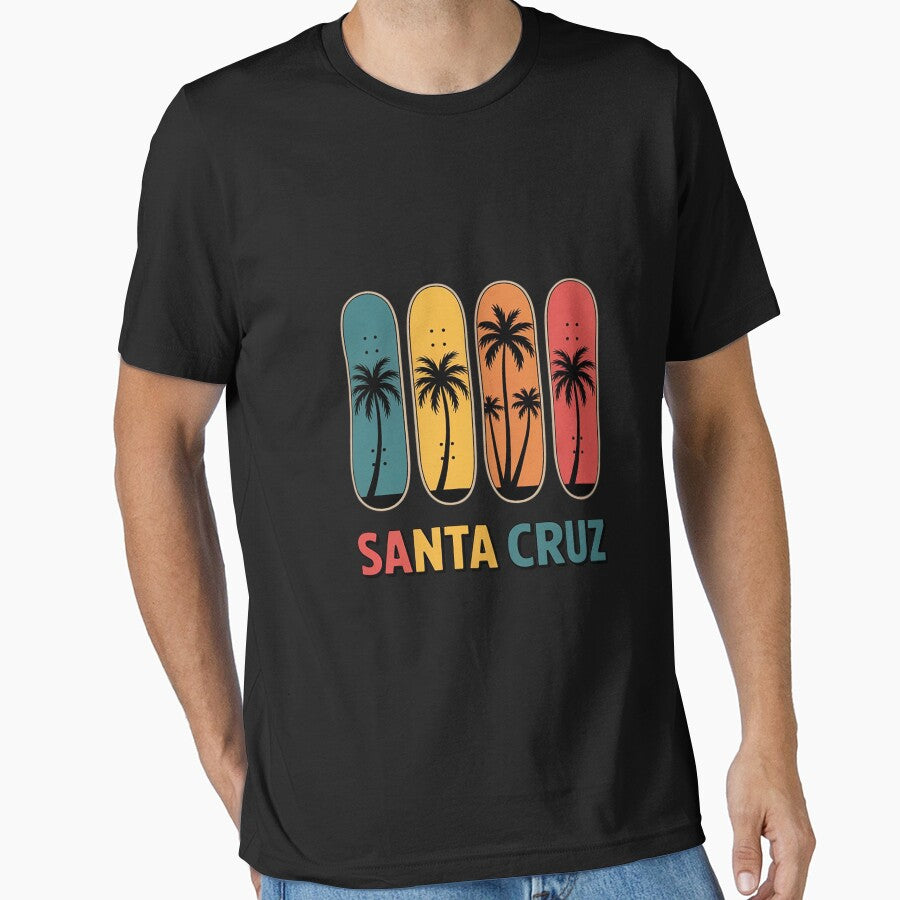 Skateboard Graphic Santa Cruz by Silicula T-Shirts, Hoodie, Sweatshirt | BlankRebels.com (Image 1)