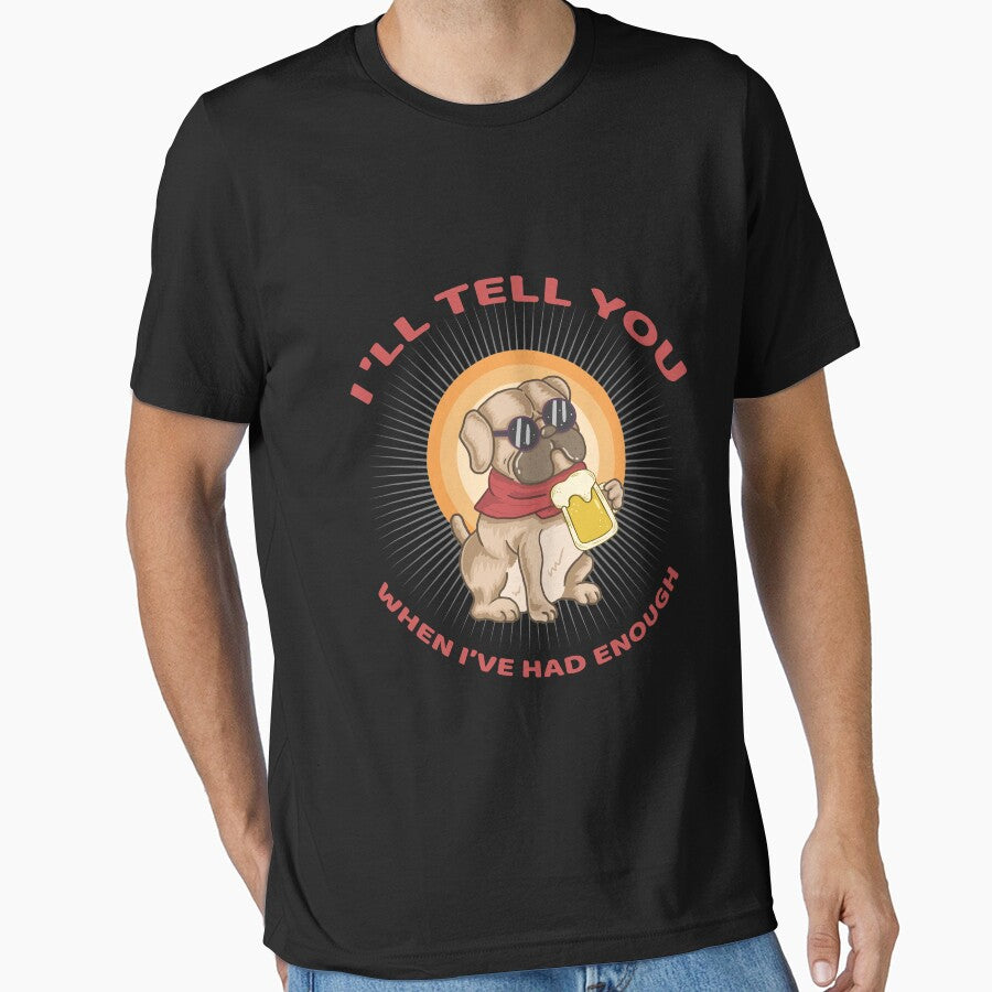 Funny colorful dog with a beer by urban-color T-Shirts, Hoodie, Sweatshirt | BlankRebels.com (Image 1)