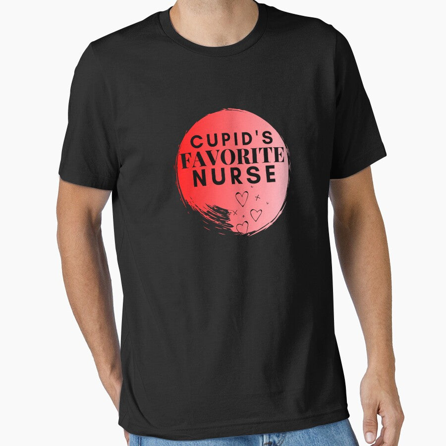 Hearts- Cupid's Favorite Nurse by LaceRenee T-Shirts, Hoodie, Sweatshirt | BlankRebels.com (Image 1)