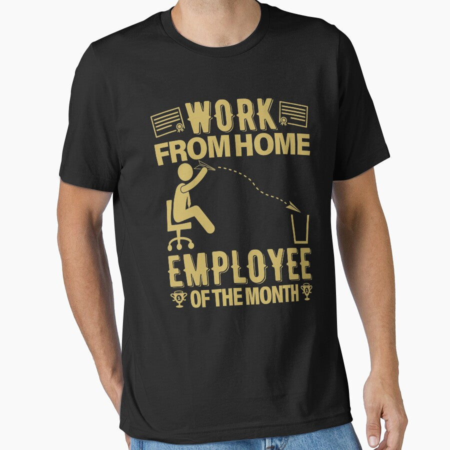 Work From Home Employee Of The Month Toil by GravitiTees T-Shirts, Hoodie, Sweatshirt | BlankRebels.com (Image 1)