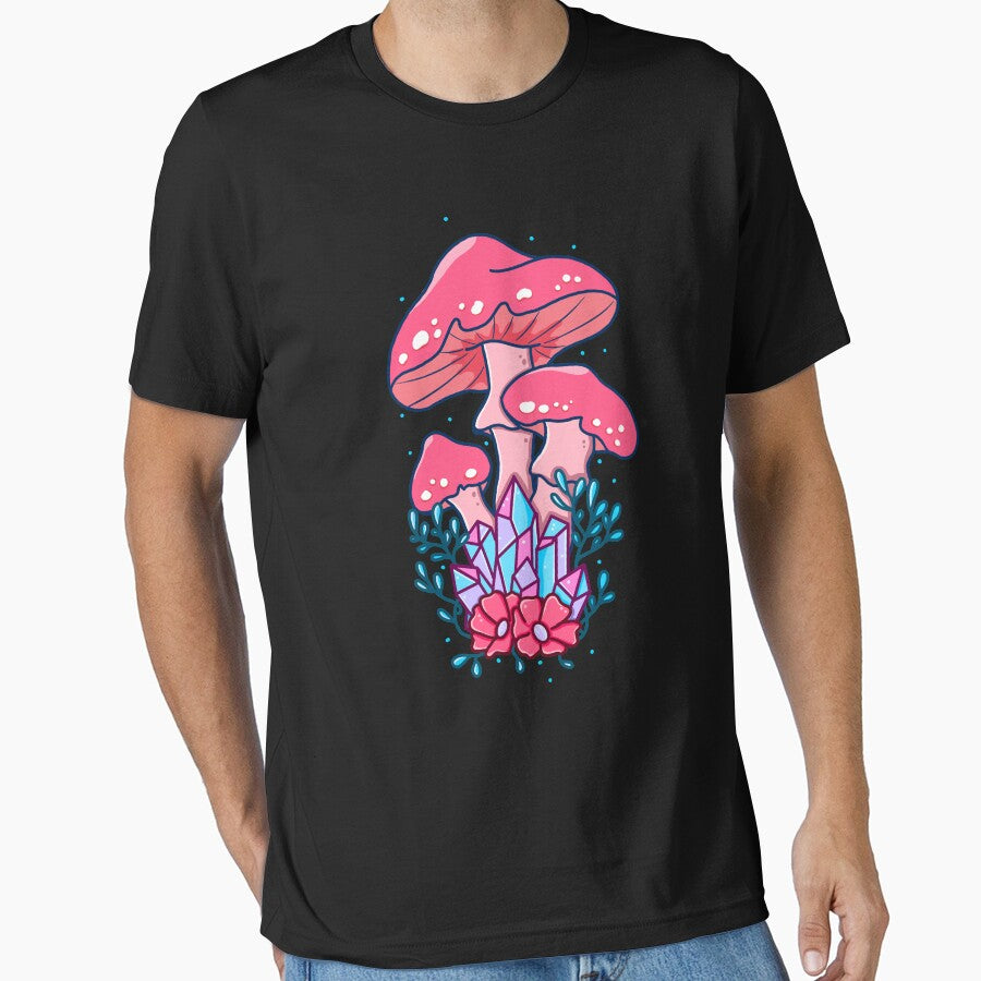 Mushroom and Crystals by Kimprut T-Shirts, Hoodie, Sweatshirt | BlankRebels.com (Image 1)