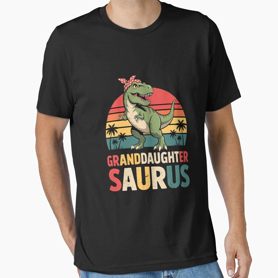 Granddaughtersaurus T Rex Dinosaur Granddaughter Saurus by LindseyKris T-Shirts, Hoodie, Sweatshirt (Image 1)