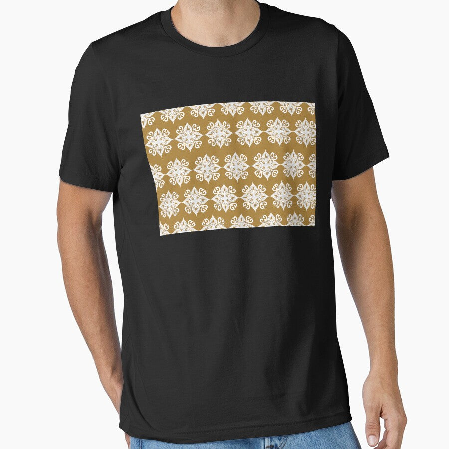 Demark floral seamless pattern with a warm vintage by Line-Aura T-Shirts, Hoodie, Sweatshirt | BlankRebels.com (Image 1)