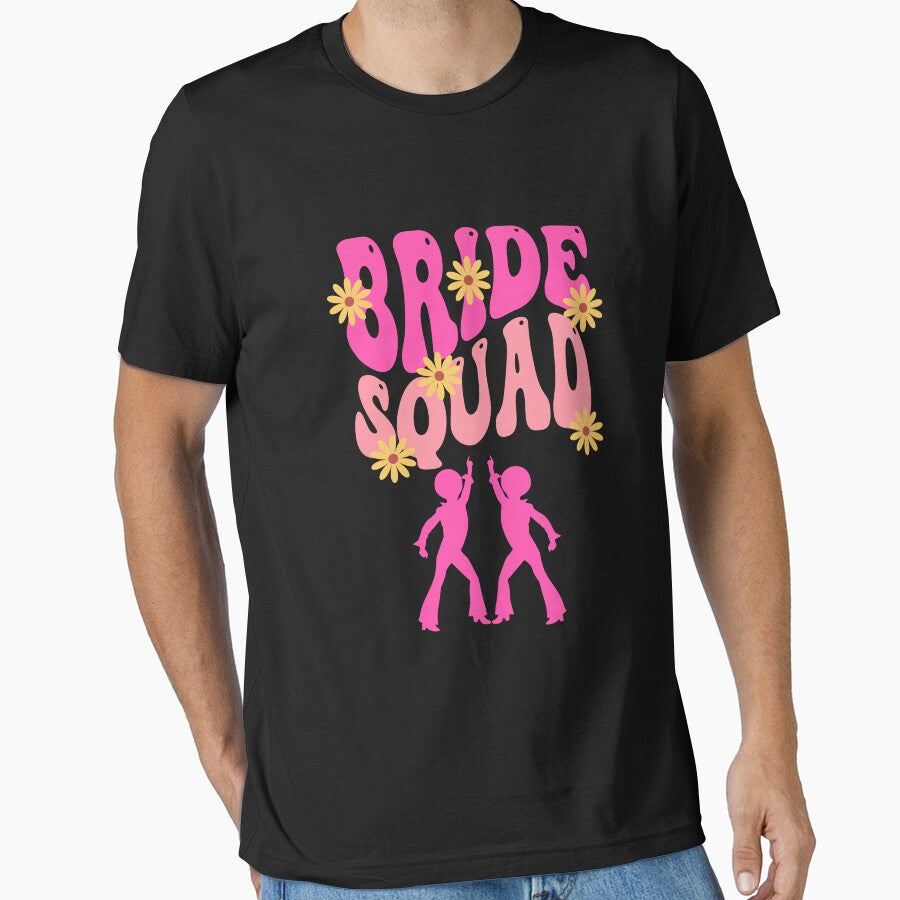 Bride Squad Retro by RockBeeDesigns T-Shirts, Hoodie, Sweatshirt | BlankRebels.com (Image 1)
