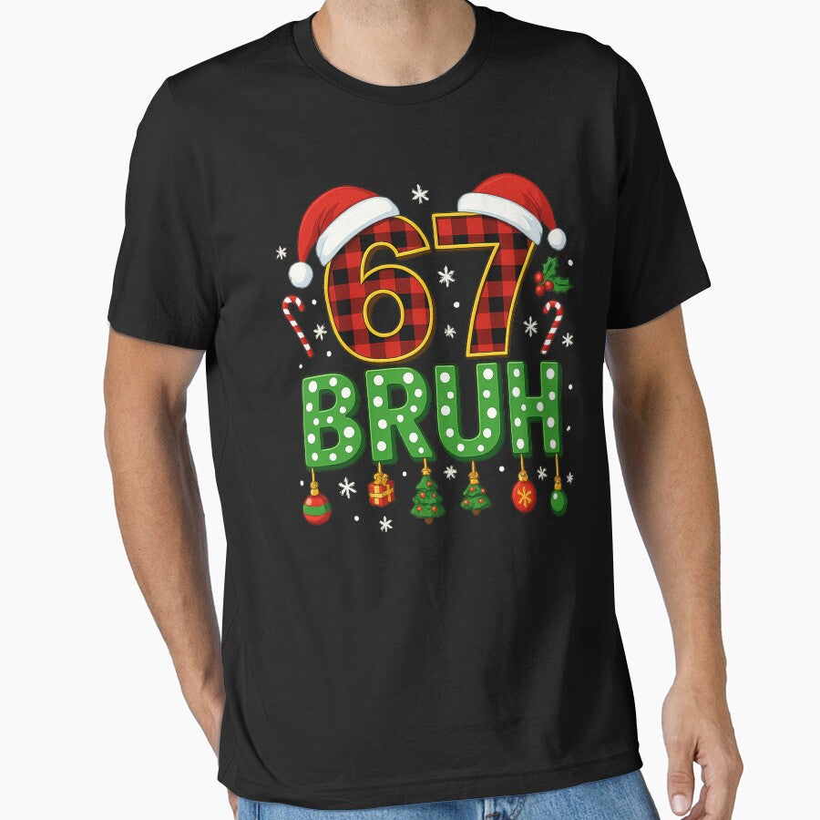 Six Seven bruh Meme Christmas 67 Xmas funny Christmas by Kladhadredo T-Shirts, Hoodie, Sweatshirt | BlankRebels.com (Image 1)