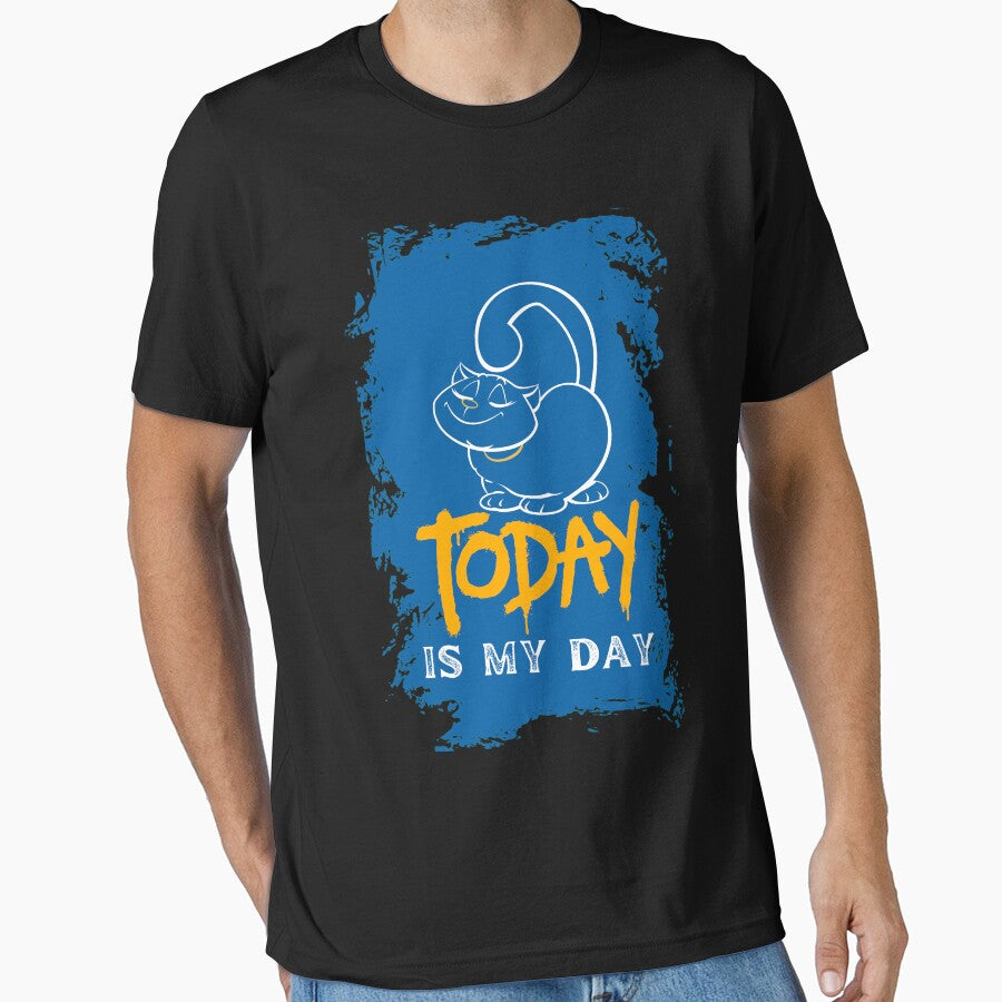 TODAY IS MY DAY - Funny Cat Pictures with cat sayings and captions by FunnyCatsFam T-Shirts, Hoodie, Sweatshirt (Image 1)