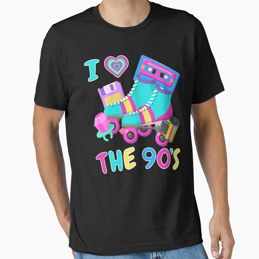 Vintage I Heart Love The 90s Costume Party Outfit 1990 Retro by pipsmerch T-Shirts, Hoodie, Sweatshirt (Image 1)