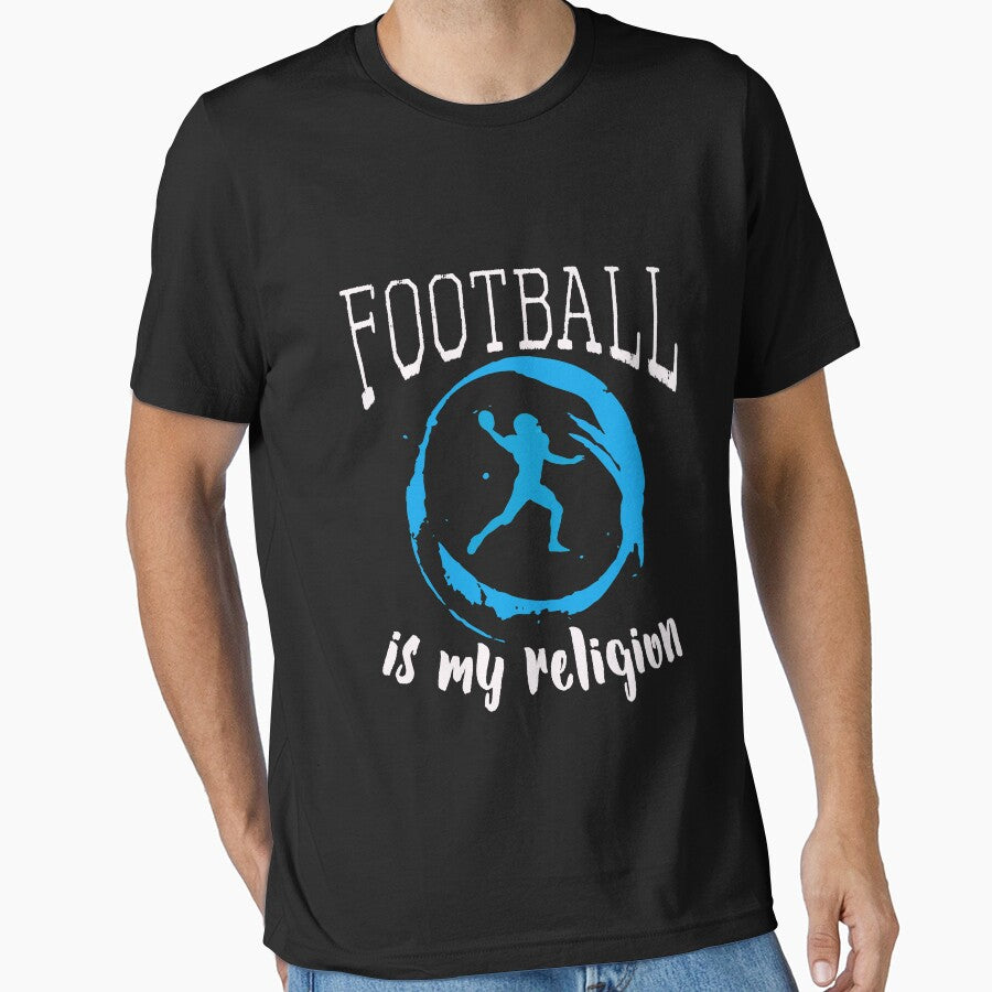Funny Football is my religion design by LGamble12345 T-Shirts, Hoodie, Sweatshirt | BlankRebels.com (Image 1)