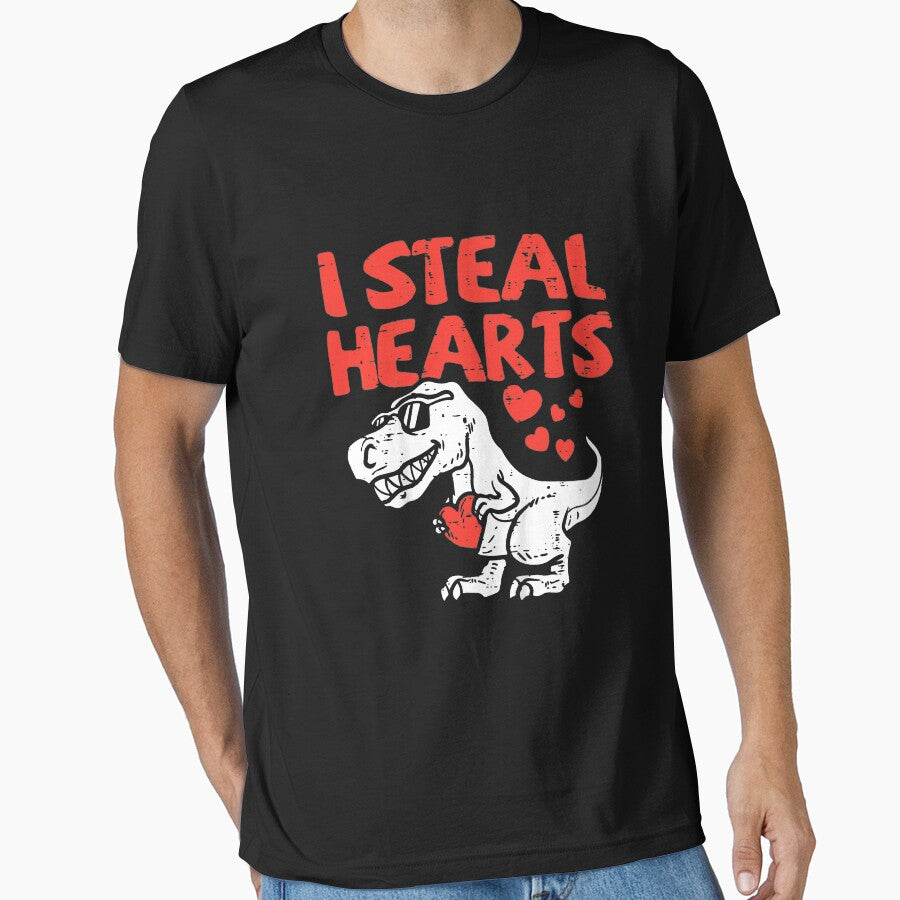 I Steal Hearts Loveasaurus by hibamouafak T-Shirts, Hoodie, Sweatshirt | BlankRebels.com (Image 1)
