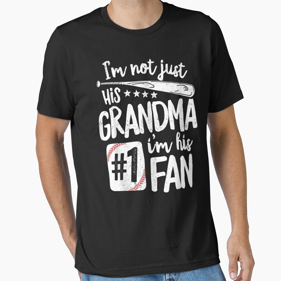 I'M Not Just His Grandma I'M His #1 Fan Baseball by ErnestoStudio