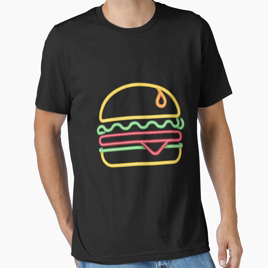 Neon Burger Sign by jewellmeyers T-Shirts, Hoodie, Sweatshirt | BlankRebels.com (Image 1)