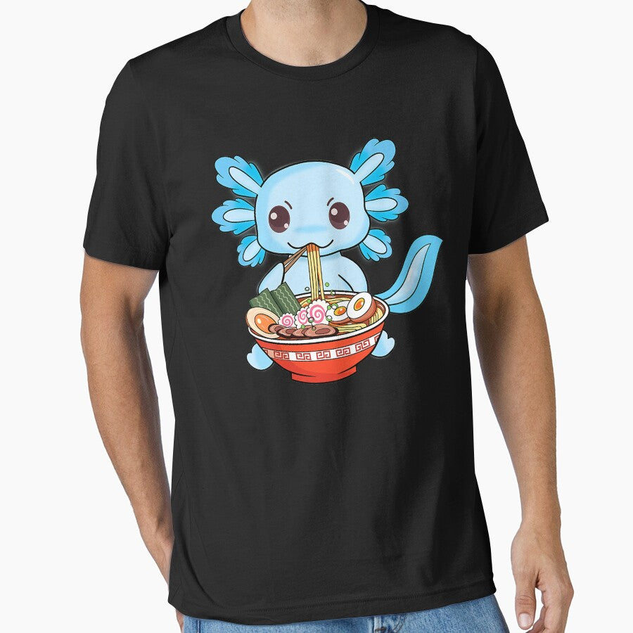 Cute Axolotl Ramen Noodles Anime by xmjajd T-Shirts, Hoodie, Sweatshirt | BlankRebels.com (Image 1)