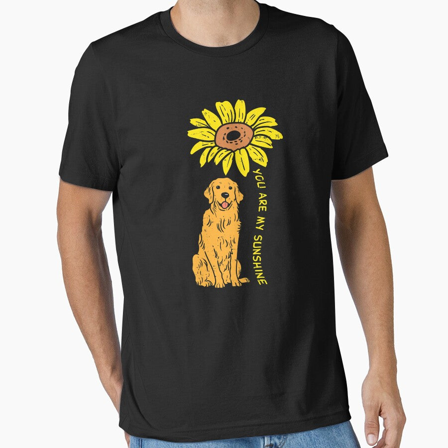 Sunflower Sunshine Golden Retriever Pet Dog Girls Women Gift by MichealExan T-Shirts, Hoodie, Sweatshirt (Image 1)