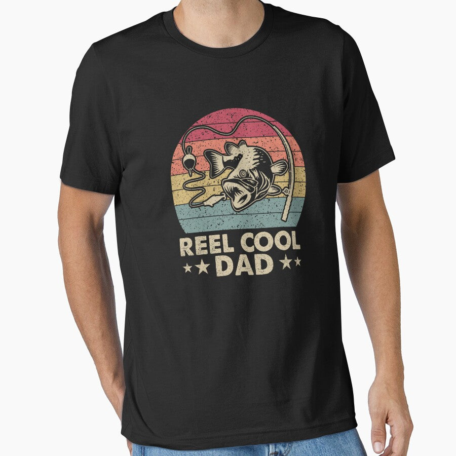 Vintage Reel Cool Dad, Funny Dad. Best Dad Ever by vintagearttee T-Shirts, Hoodie, Sweatshirt | BlankRebels.com (Image 1)