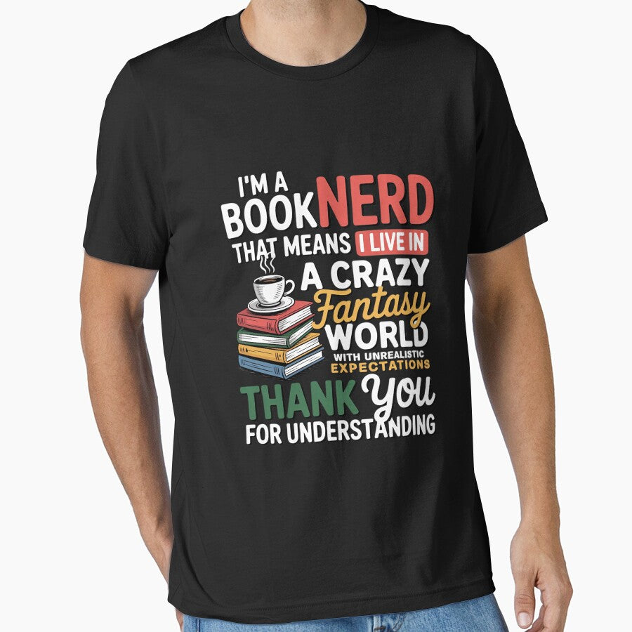 I'm a Book Nerd - Book Lover - Literature by margaridroso T-Shirts, Hoodie, Sweatshirt | BlankRebels.com (Image 1)