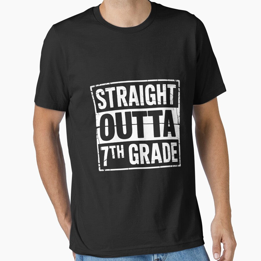 Straight Outta 7th Grade Graduation Class 2025 Seventh Grade by berniceschm T-Shirts, Hoodie, Sweatshirt (Image 1)