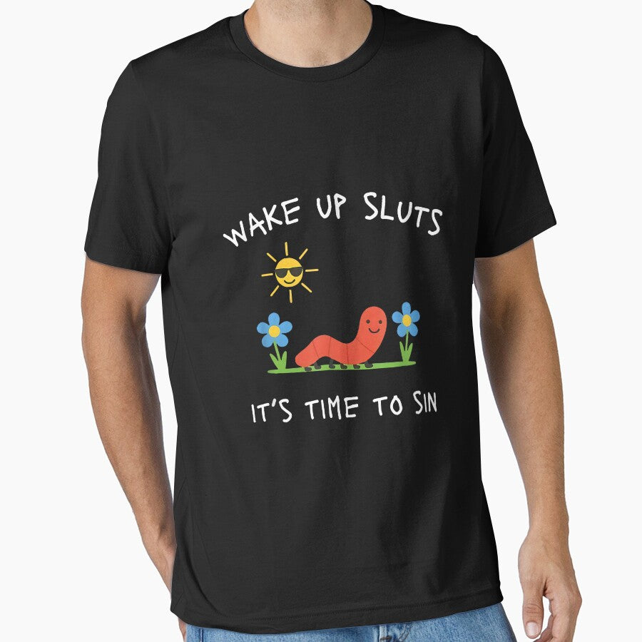 Wake Up It's Time to Sin - Funny Animal Meme by Theass1228 T-Shirts, Hoodie, Sweatshirt | BlankRebels.com (Image 1)