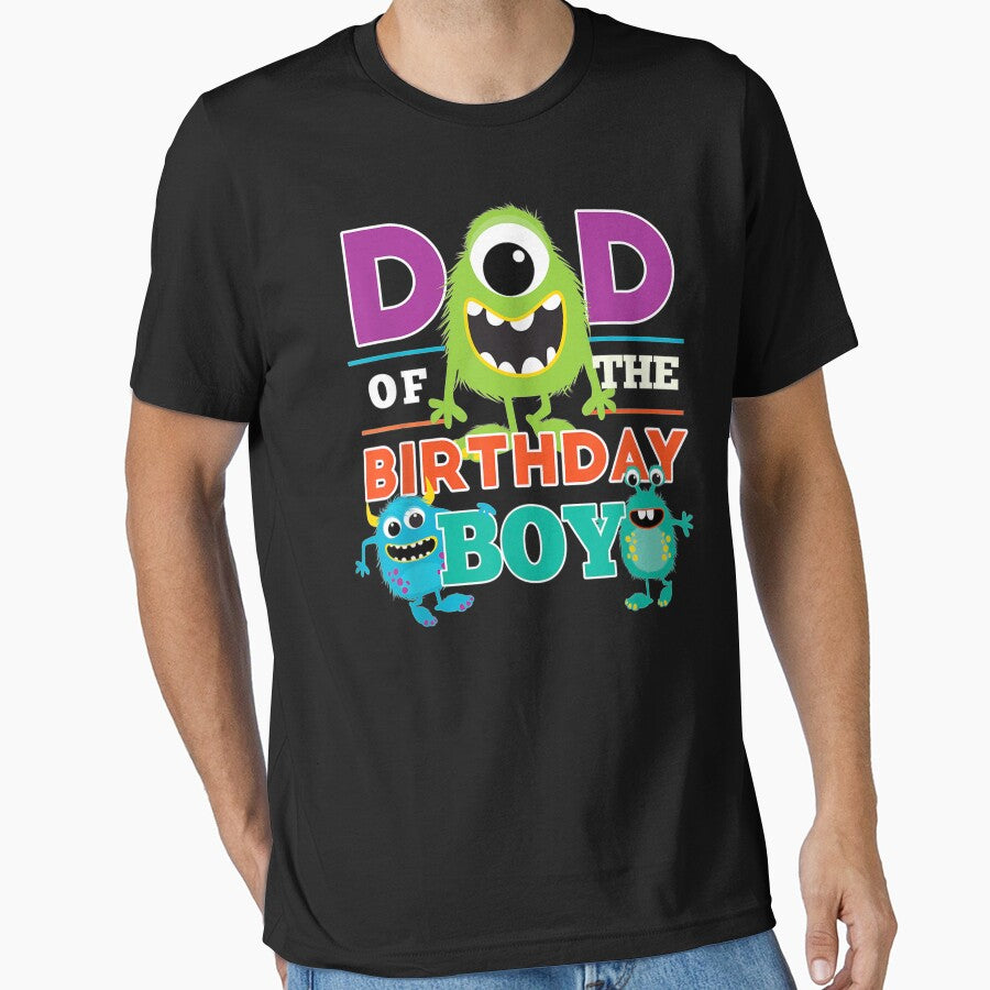 Mens Dad Of The Birthday Boy Silly Monsters Themed Daddy Party by LcRushop T-Shirts, Hoodie, Sweatshirt (Image 1)