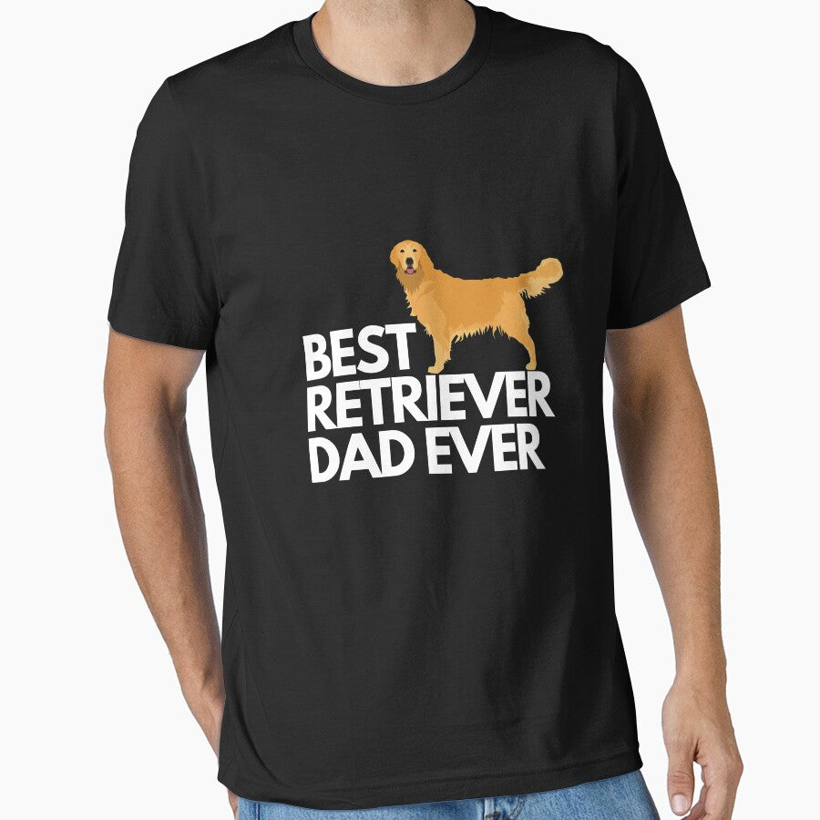Best golden retriever dad ever quote Funny retriever dad saying by OneTimeEngineer T-Shirts, Hoodie, Sweatshirt (Image 1)
