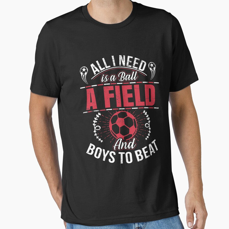 Soccer Girl Essential T-Shirt by ximenagene