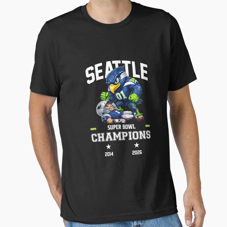 Seattle Champions 2026 by delacerdaan T-Shirts, Hoodie, Sweatshirt | BlankRebels.com (Image 1)
