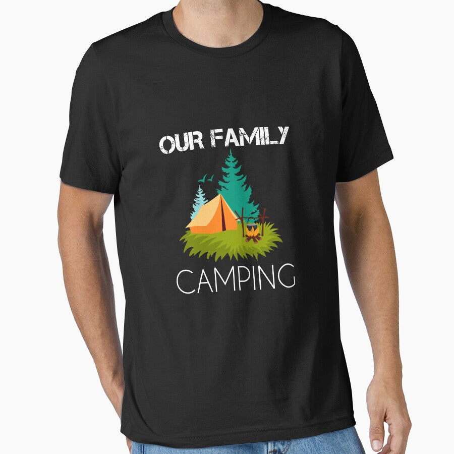Gift for camping lover - our family  company gift - camping for family - life is good camping - Camping Shirt (Image 1)