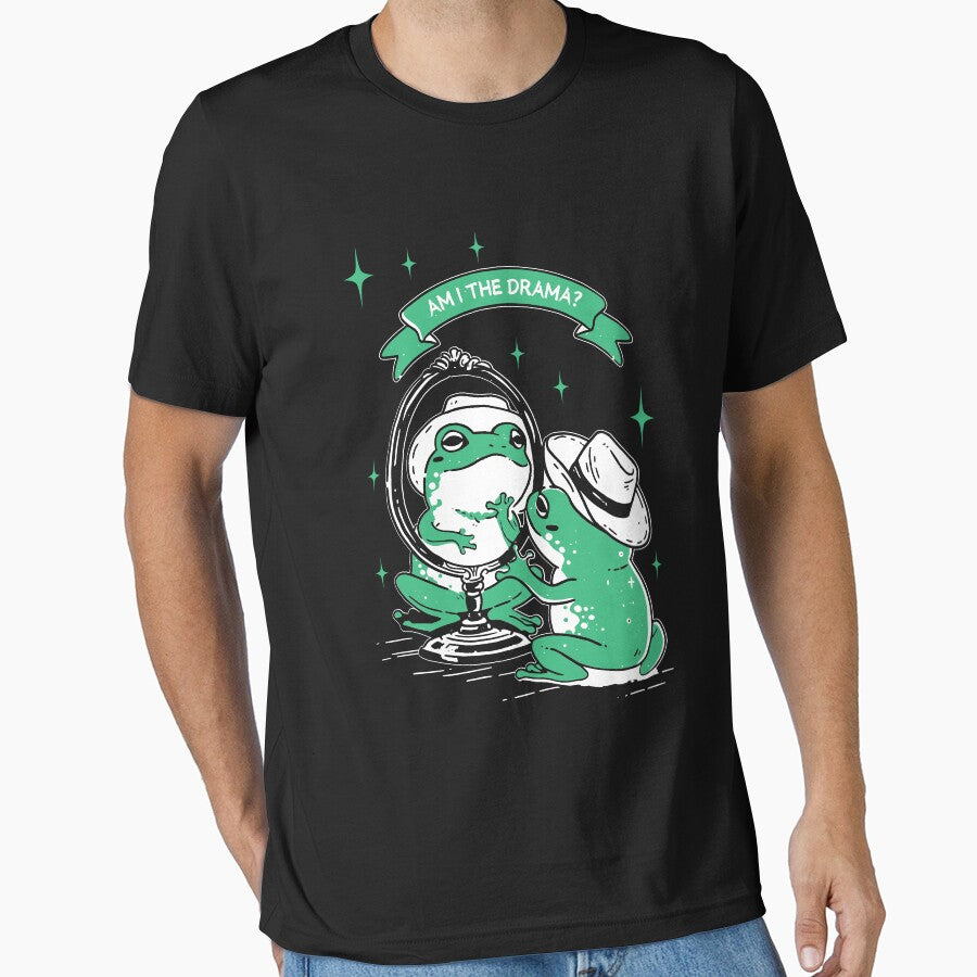 Frog Am I The Drama by Torionrad T-Shirts, Hoodie, Sweatshirt | BlankRebels.com (Image 1)