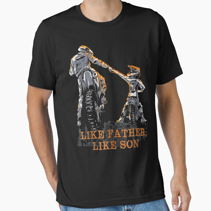 Motocross Dirt Bike - Like Father Like Son by RonaldoStudio T-Shirts, Hoodie, Sweatshirt | BlankRebels.com (Image 1)