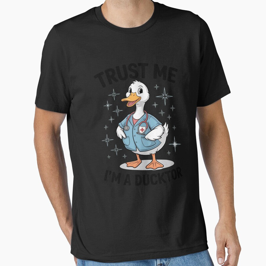 Duck Doctor Costume Funny Trust Me I'm a Ducktor by ProudForFunny T-Shirts, Hoodie, Sweatshirt | BlankRebels.com (Image 1)