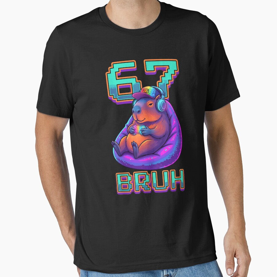 Gamer Capybara 67 BRUH Six Seven T-Shirts, Hoodie, Sweatshirt